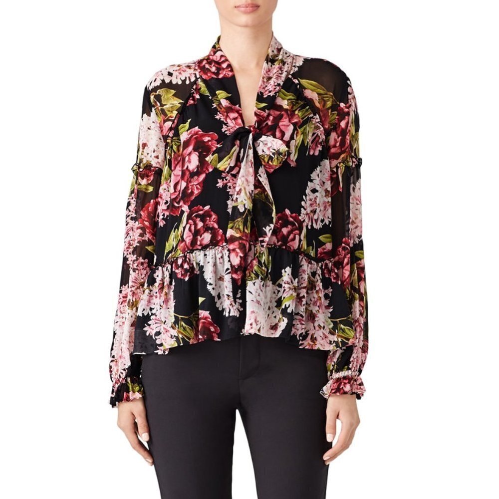 Nicholas Heather Floral Silk Blouse